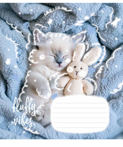 Burtnīca 18lp 170*203mm "Star" 55g/m2 # ''Fluffy vibes'' 3546