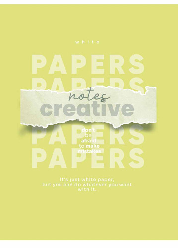 Klade mīksts vāks A5 80lp # glancēts lamināts ''Notes creative'' 05251