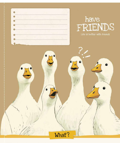 Burtnīca 12lp 170*203mm 60g/m2 # ''Have friendds'' 3534