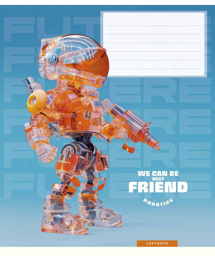 Burtnīca 12lp 170*203mm 60g/m2 # UV laka ''We can be best friend'' 3461