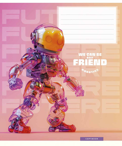 Burtnīca 12lp 170*203mm 60g/m2 # UV laka ''We can be best friend'' 3461