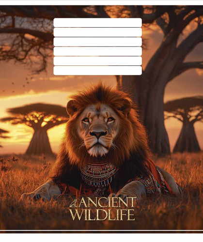 Burtnīca 18lp 170*203mm 60g/m2 # ''Ancient wildlife'' 3547