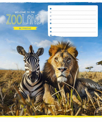 Burtnīca 18lp 170*203mm 60g/m2 # ''Zooland" 3472