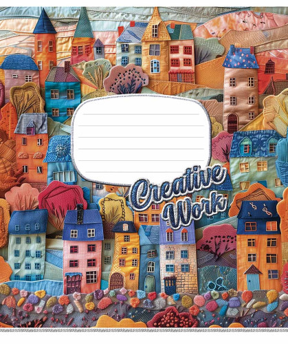 Burtnīca 18lp 170*203mm 60g/m2 = "Creative work'' 3537