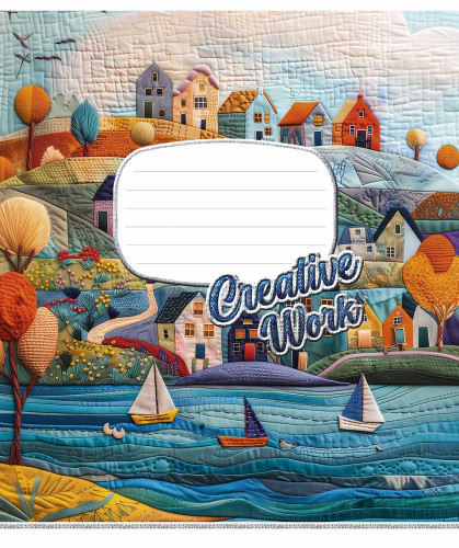 Burtnīca 18lp 170*203mm 60g/m2 = "Creative work'' 3537
