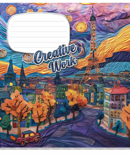 Burtnīca 18lp 170*203mm 60g/m2 = "Creative work'' 3537