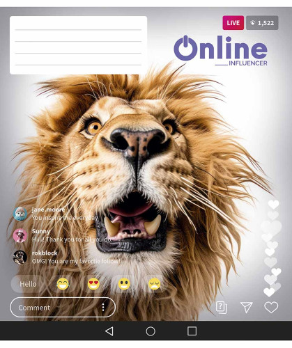 Klade 48lp 170*203mm 60g/m2 # ''Online influencer'' 3420