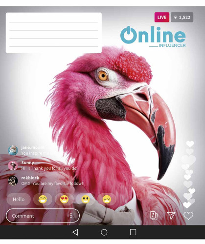 Klade 48lp 170*203mm 60g/m2 # ''Online influencer'' 3420