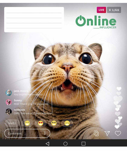 Klade 48lp 170*203mm 60g/m2 # ''Online influencer'' 3420