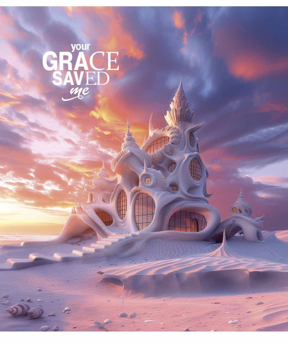 Klade 48lp 170*203mm 55g/m2 "Star" = glancēts lamināts ''Your grace saved me'' 3448