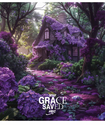 Klade 48lp 170*203mm 55g/m2 "Star" = glancēts lamināts ''Your grace saved me'' 3448