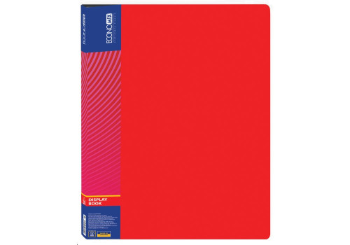 Katalogu mape Economix PP A4 30 kabatas, sarkana 30603-10