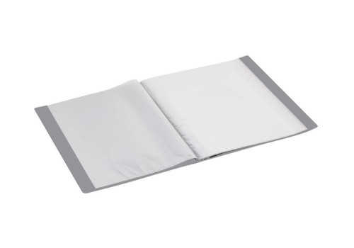 Katalogu mape Economix PP A4 60 kabatas, pelēka 30606-10
