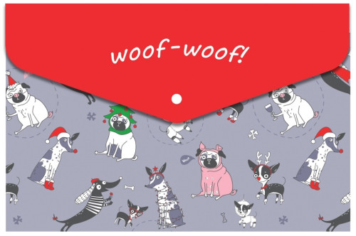 Mape-aploksne ar spiedpogu A5 PP 180µm "Woof" 35234