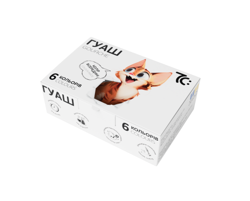 Guaša GAMMA 6 krāsas*10ml, sērija 7C: