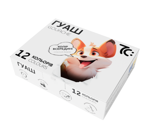 Guaša GAMMA 12 krāsas*10ml, sērija 7C: