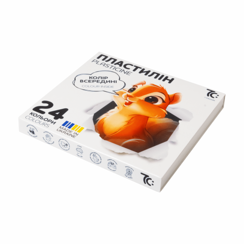 Plastilīns GAMMA 24 krāsas 192g, sērija 7C: