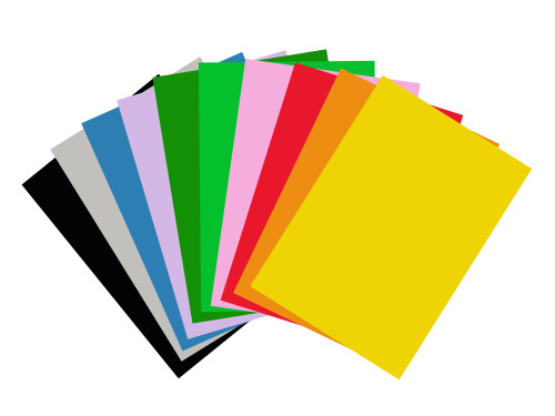 Aplikācijas divpusējs papīrs RAINBOW 80g/m2 A4 10 krāsu
