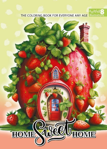 Krāsojamā grāmata FRESH 210*297mm, 8lp "Home sweet home" (dizains 24106)