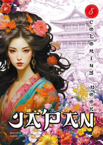 Krāsojamā grāmata FRESH 210*297mm, 8lp "Japan" (dizains 24143)