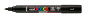 Marķieris ūdens bāzes UNI Posca PC-5BR brush shaped, melns (24)