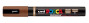 Marķieris ūdens bāzes UNI Posca PC-5BR brush shaped, brūns (21)