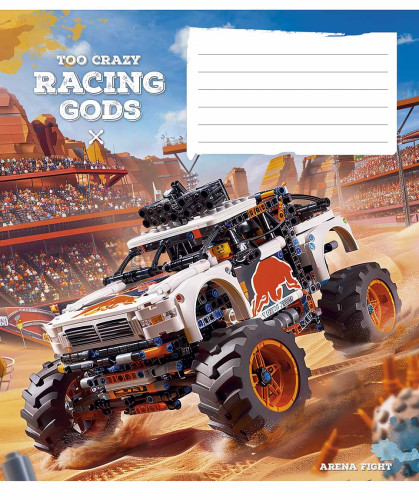 Burtnīca 12lp 170*203mm 60g/m2 # ''Too crazy racing gods'' 3469