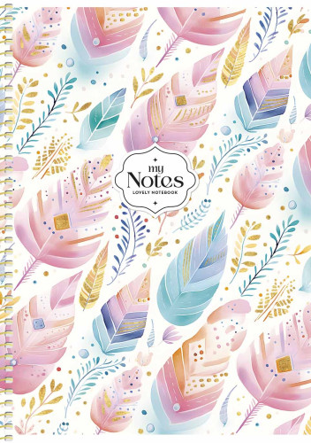 Koledžbloks B5 80lp # ciets vāks ar foliju, 'My notes'' 06135