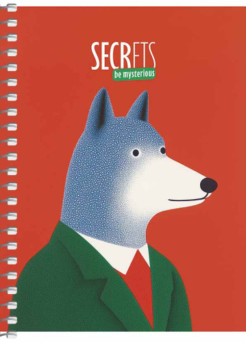 Piezīmju bloks ar sānu spirāli A6 80lp # 'Fairy book/Secrets' 6144