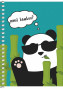 Piezīmju bloks ar sānu spirāli A6 80lp # 'I'm to happy/The red dot..' 6145