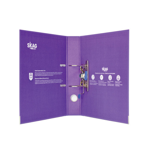 Mape-reģistrs SKAG 55mm PP A4 violets