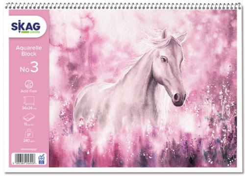 Akvareļu albums SKAG 240*340mm 15lp 240g/m2 ''Seasons'' N03