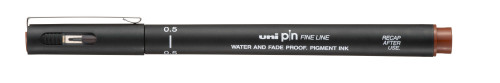 Marķieris UNI PIN-0.5 brūns