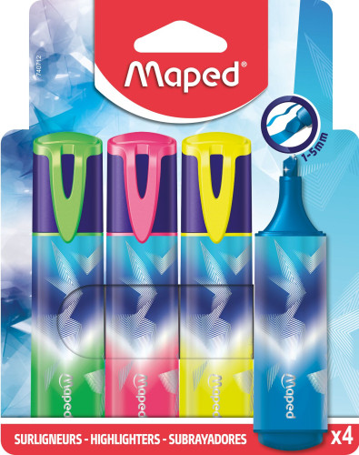 Teksta marķieri MAPED "Arctic vibes" 4 krāsas