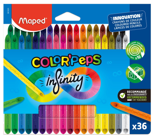 Zīmuļkrāsas MAPED Infinity Innovation 36 krāsas