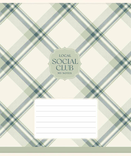 Burtnīca 18lp 170*203mm "Star" 55g/m2 # ''Local social club'' 3649