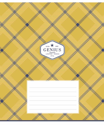Burtnīca 18lp 170*203mm 60g/m2 = ''Genius'' 3656