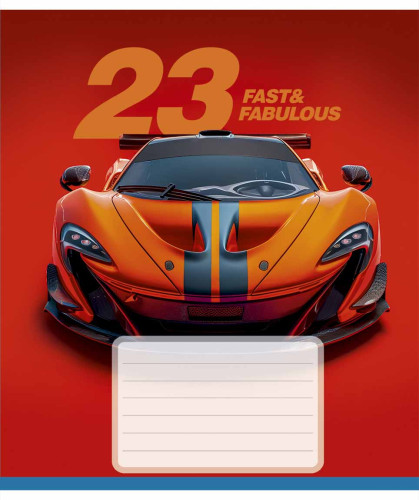 Burtnīca 18lp 170*203mm 60g/m2 = ''Fast & Fabulous'' 3683