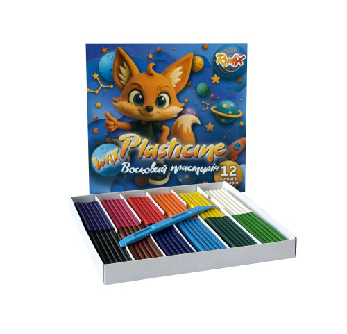 Plastilīns GAMMA Rudix 12 krāsas 240g