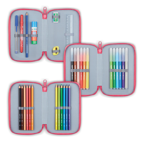 Penālis CARIOCA 3-daļīgs ar piederumiem Lookie, zils 43541