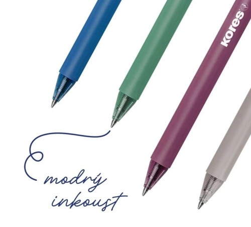 Pildspalva lodīšu automātiskā KORES Klick Pen (1.0) zila
