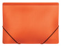 Mape ar gumiju OPTIMA A4 PP 600µm textile oranža 30698-06