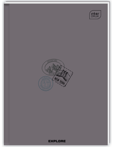 Klade INTERDRUK A4 70g/m2 160lp # ciets vāks, mix dizaini