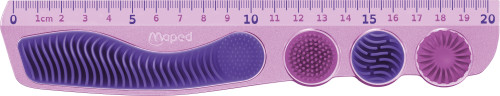 Piederumu komplekts penālim MAPED "Kidy Learn Concentration", 4 priekšmeti blisterī, violets