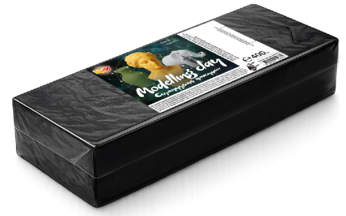 Plastilīns GAMMA skulpturālais 400g melns