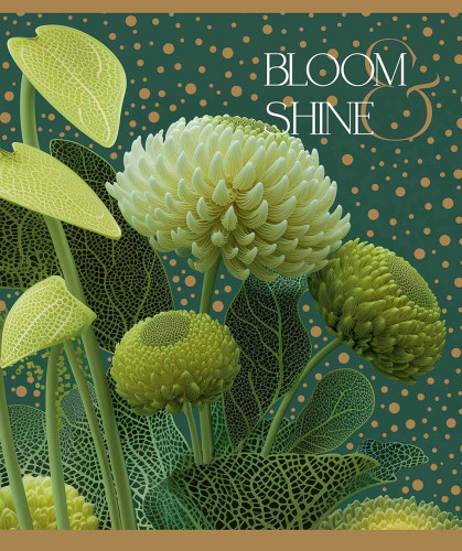 Klade 96lp 170*203mm 60g/m2 # Glitter ''Bloom shine'' 3690