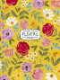 Koledžbloks A5+ 100lp "Genius" 80g/m2 # matēts lamināts + folija, "Floral'' 6150