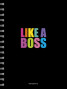 Koledžbloks A5+ 100lp "Genius" 80g/m2 # matēts lamināts + folija, "Like a boss'' 6167