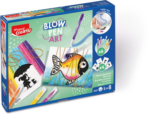 MAPED Creativ 6 krāsu pūšamie flomāsteri "Blowpen Art" 5+