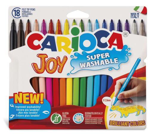 Flomāsteri CARIOCA JOY 18 krāsas